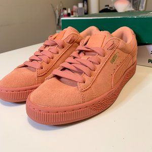 Puma Pink Suede Shoes Lightly Used Size 4C Junior